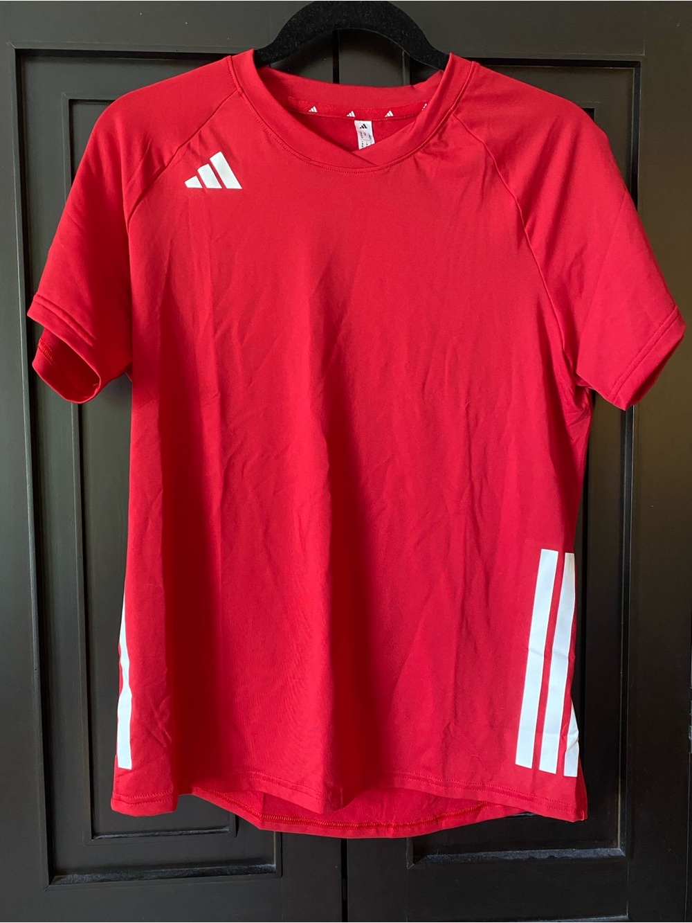 adidas Red Short-Sleeve Hilo Jersey